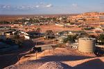 view over Coober Pedy town
