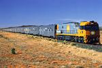 The Ghan train runs from Adelaide to Darwin