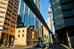 city architecture, the monorail, Sydney Tower