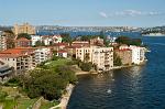 Cremorne Point houses from the bridge