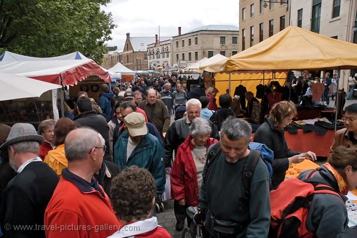 Salamanca Place open air market, Hobart