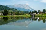 Pictures of Austria - Countryside - alpine landscape, reflection in lake, Obersterreich, Dachstein