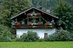 Pictures of Austria - Countryside - Mountains - flowers on a balcony, Tirol