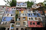 Hundertwasser haus by architect Friedensreich Hundertwasser