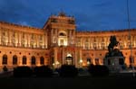 Hofburg Imperial Palace, Neue Hofburg, at night