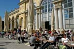 outdoor cafe at Schonbrunn tea house