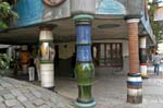 columns at the Hundertwasser House