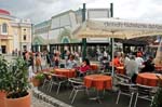 outdoor cafe at the Prater Park