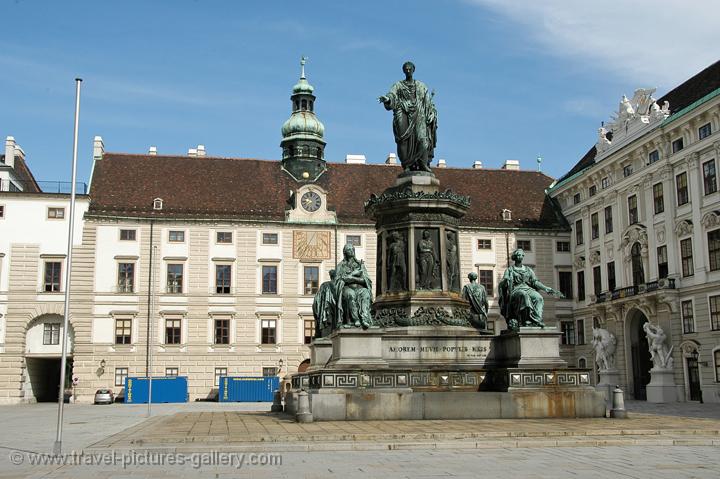 courtyard at the Hofburg Palace
