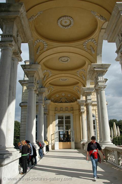 gallery at the Schonbrunn tea house