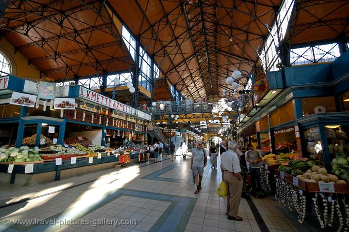 Hungary - Budapest - the Great Market Hall or Central Market Hall (Hungarian 