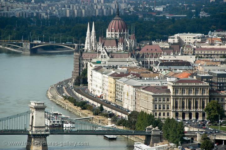 Pictures of Hungary - Budapest - Danube River bank, Pest side