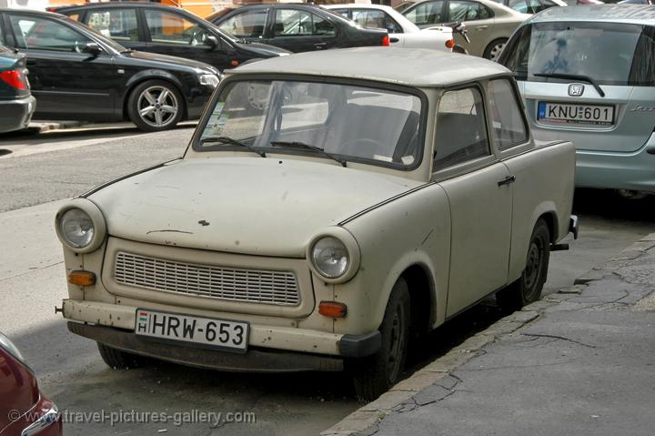Trabant car, old town, Pest
