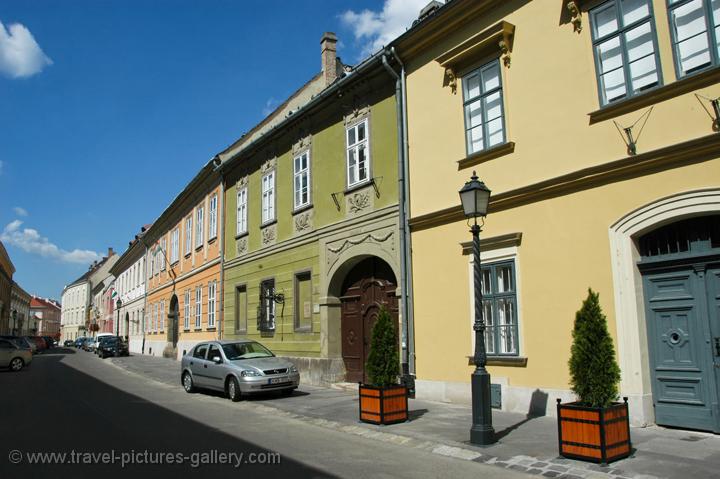 Pictures of Hungary - Budapest - street in Buda Castle Quarter