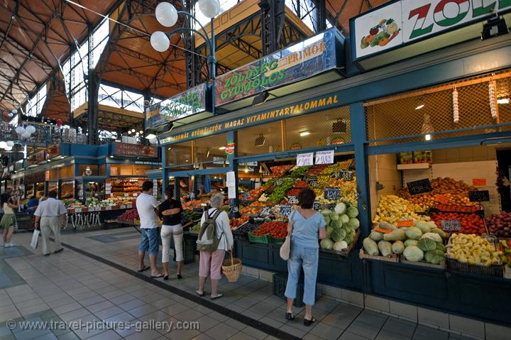 fruit and vegetables at the Great Market hall