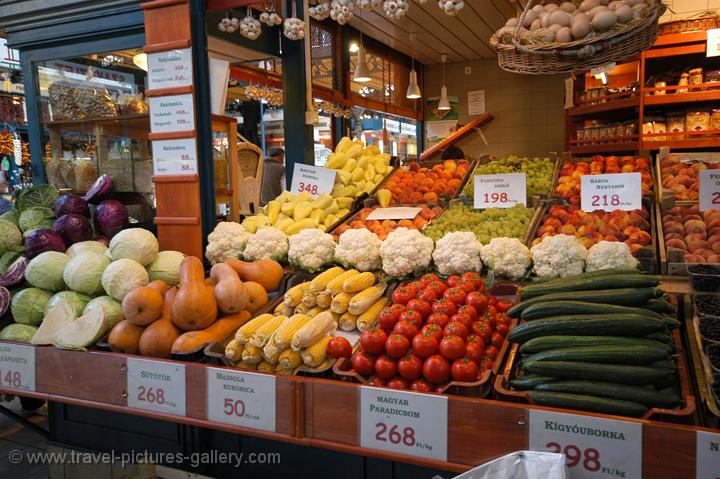 fruit and vegs in the Great Market Hall