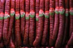 Pictures of Hungary - Budapest - salami at the Great Market Hall