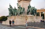 Pictures of Hungary - Budapest - statues at Heroes Square