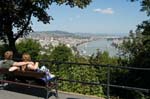 Pictures of Hungary - Budapest - enjoying the views from Gellert Hill