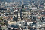 Pictures of Hungary - Budapest - St Stephen's Basilica from Gellert Hill
