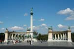 Pictures of Hungary - Budapest - monument at Heroe's Square