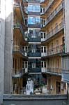 balconies in an apartment building