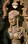 sculpture at the Bayon temple