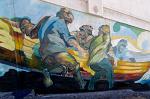a wall painting, street art