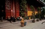 elderly people at a Suzhou temple