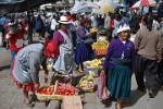 local people on the busy market