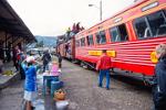 the Devil's Nose train ride, stop in Guamote
