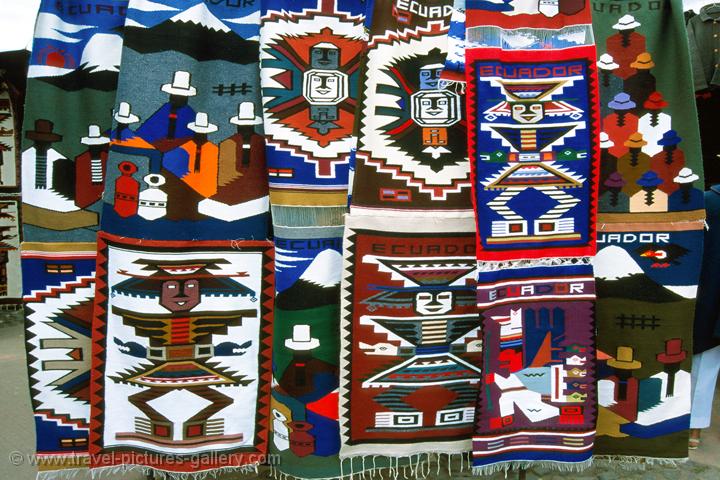 Pictures of Ecuador - Otavalo-0001 - traditional design textiles, rugs