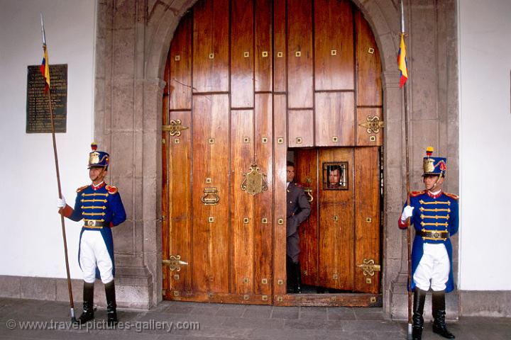 guards at the Presidential Palace