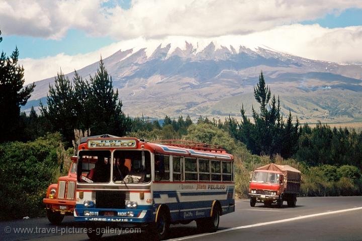 Cotopaxi is a volcano in the Andes, located about 28 km (17 mi) south of Quito