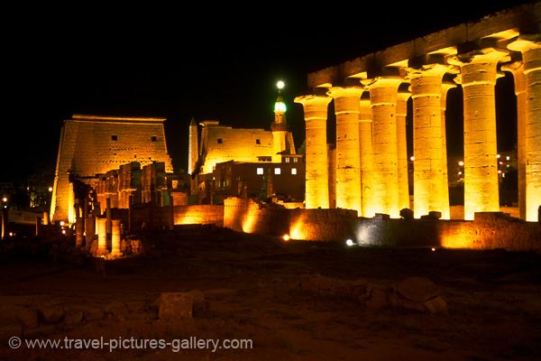 Luxor Temple at night