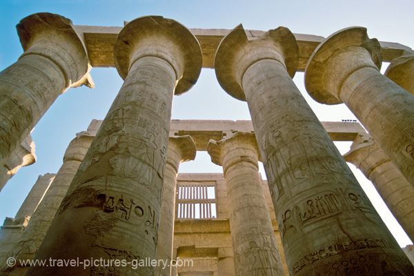 columns at Karnak Temple, Luxor