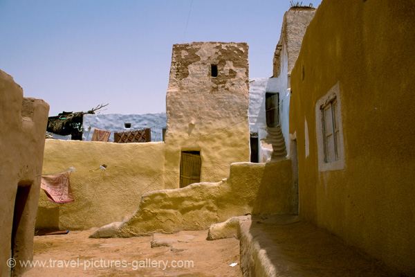 houses in a Western Desert oasis