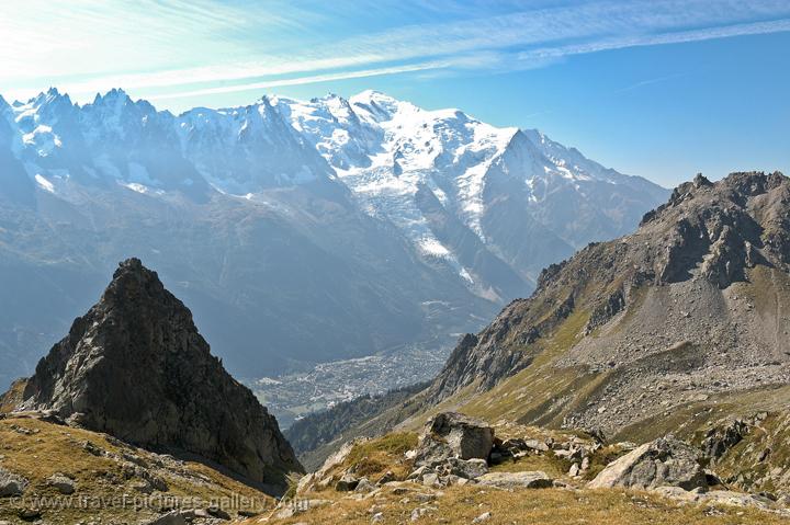 Chamonix Valley and Mont Blanc