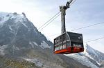 the cable car to the Aiguille du Midi