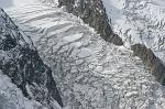 a glacier tumbling down