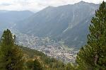 Chamonix Valley from above