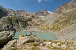 relaxing at Lac Blanc