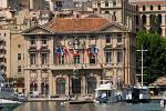 the Town Hall (Hotel de Ville), overlooking the port