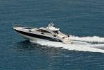 a fast boat in the harbour
