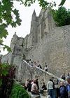 Mont Saint Michel, the steps to the abbey