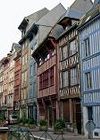 medieval half-timbered houses, Rouen