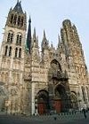 the Gothic Notre Dame Cathedral, Rouen