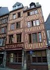 medieval half-timbered houses, Rouen