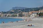 the beach at Menton