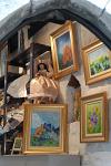 in a small art gallery, Eze